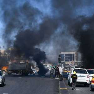 جانب من الاحتجاجات في الناصرية جنوبي العراق.