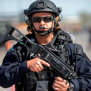 أرشيفية لأحد عناصر الشرطة الأميركية