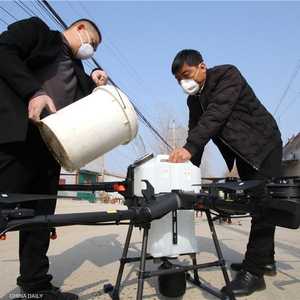 الصين تستخدم طائرات مسيرة لمكافحة الفيروس