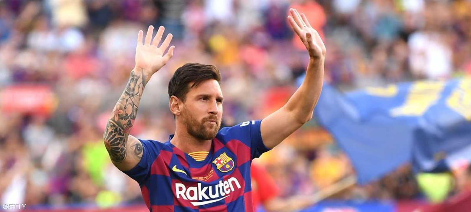 لاعب نادي برشلونة ليونيل ميسي.