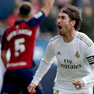 فرحة "الكابيتنو" راموس بعد تسجيل الهدف