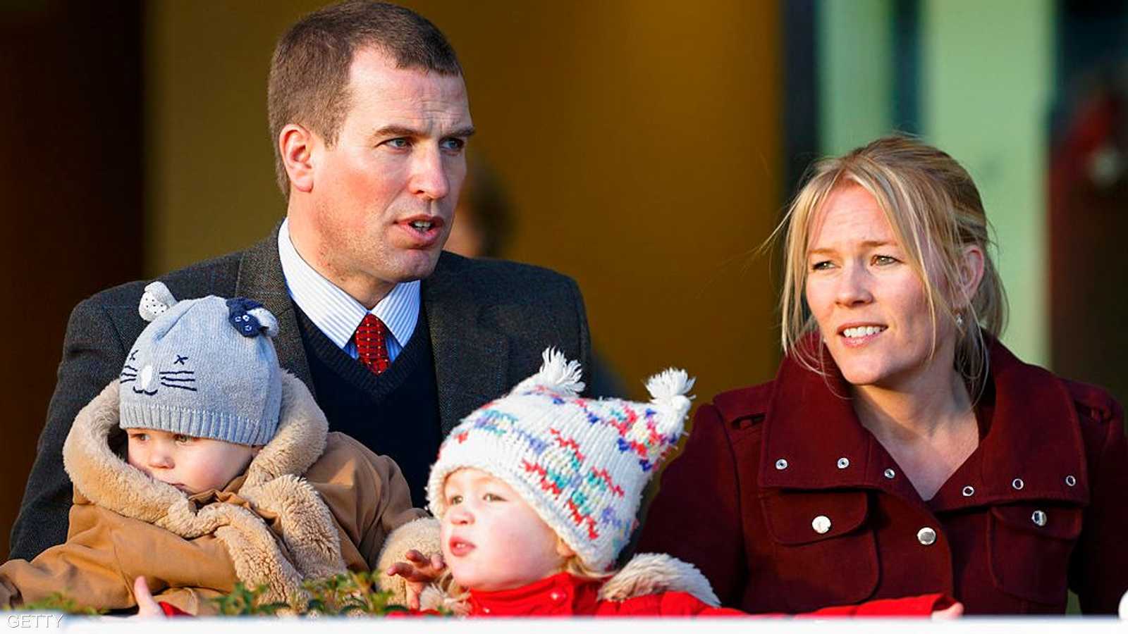 بيتر فيليبس حفيد الملكة وزوجته أوتم