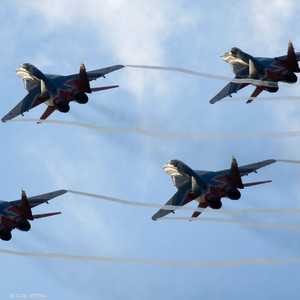 مقاتلات حربية روسية في لقطة أرشيفية