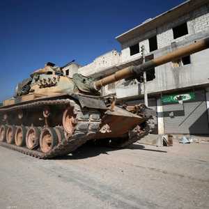 دبابة تابعة للجيش التركي في سرمين بإدلب