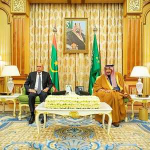 العاهل السعودي والرئيس الموريتاني