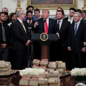 ترامب معروف بعشقه للوجبات السريعة