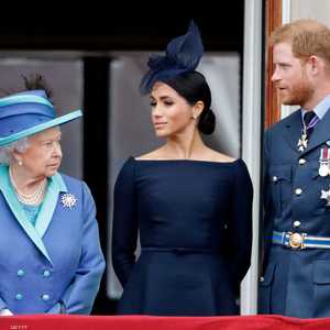 الأمير هاري وميغان ماركل والملكة إليزابيث