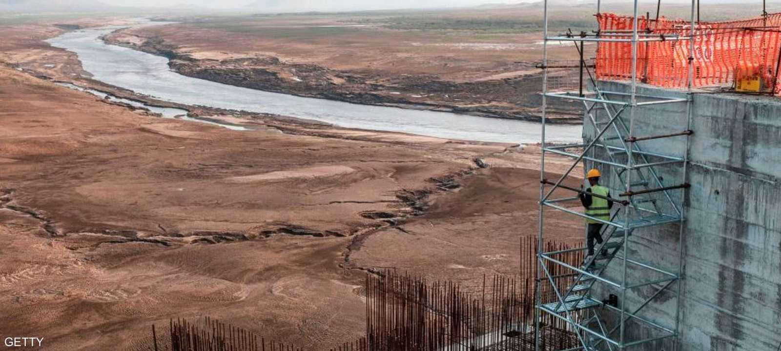 جانب من سد النهضة في إثيوبيا