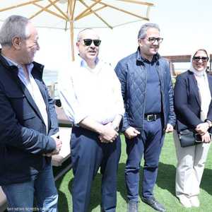 الوزراء المصريون خلالهم تفقدهم لباخرة الأقصر