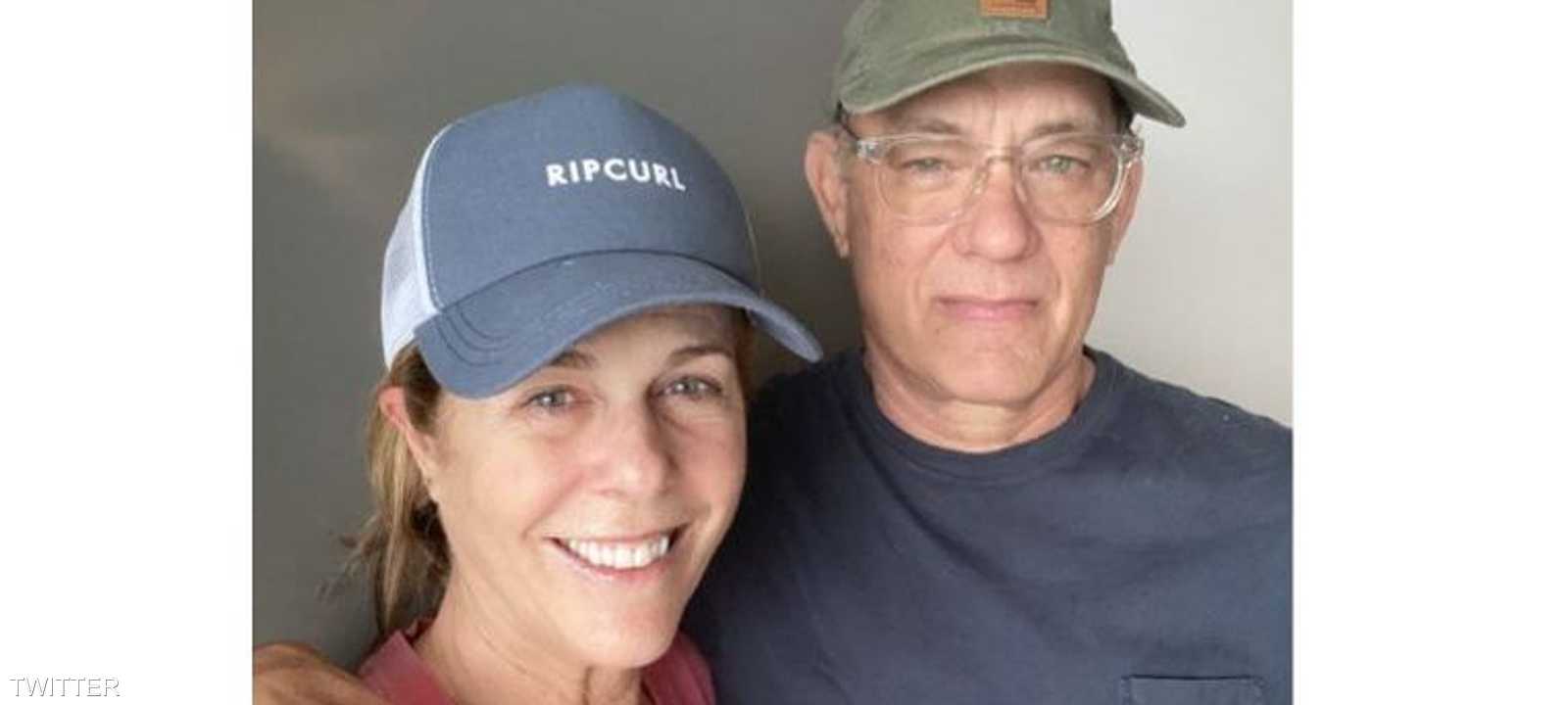 توم هانكس وزوجته ريتا ويلسون من داخل الحجر الصحي