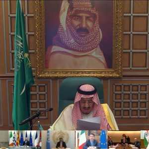 القمة تنعقد عن طريق شبكة تلفزيونية مغلقة.