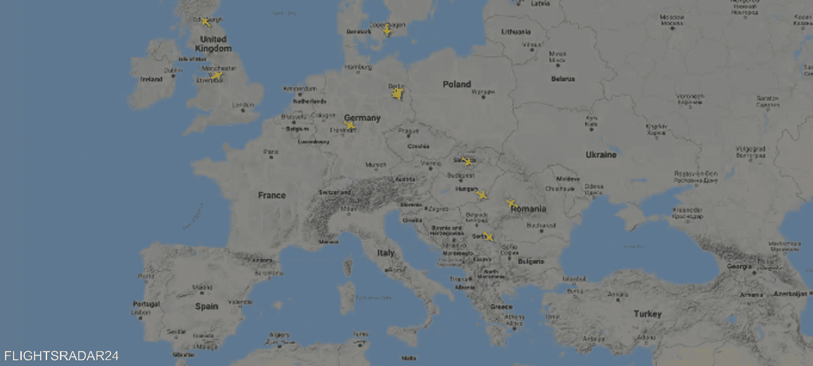 حركة الطيران منعدمة فوق أوروبا في 26 مارس