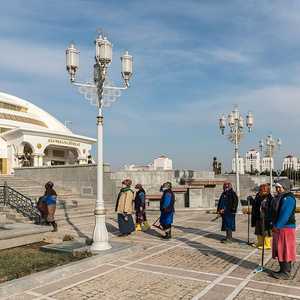 جانب من مدينة عشق أباد عاصمة تركمانستان