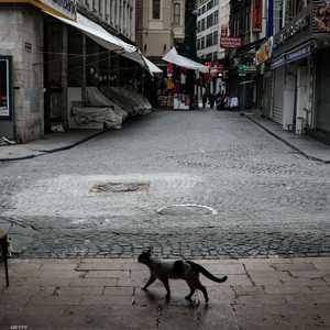 من شوارع إسطنبول الخالية