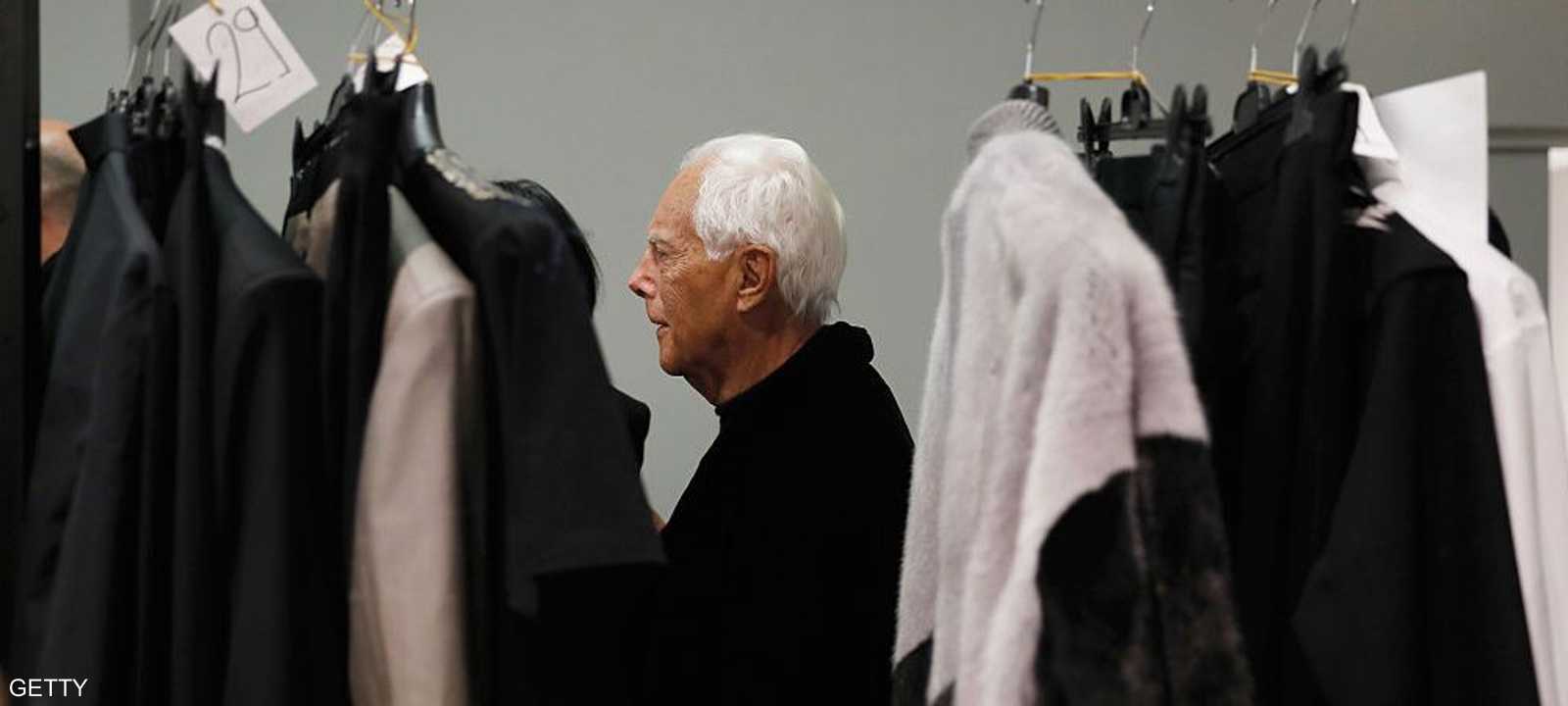 مصمم الأزياء الإيطالي الشهير جورجيو أرماني