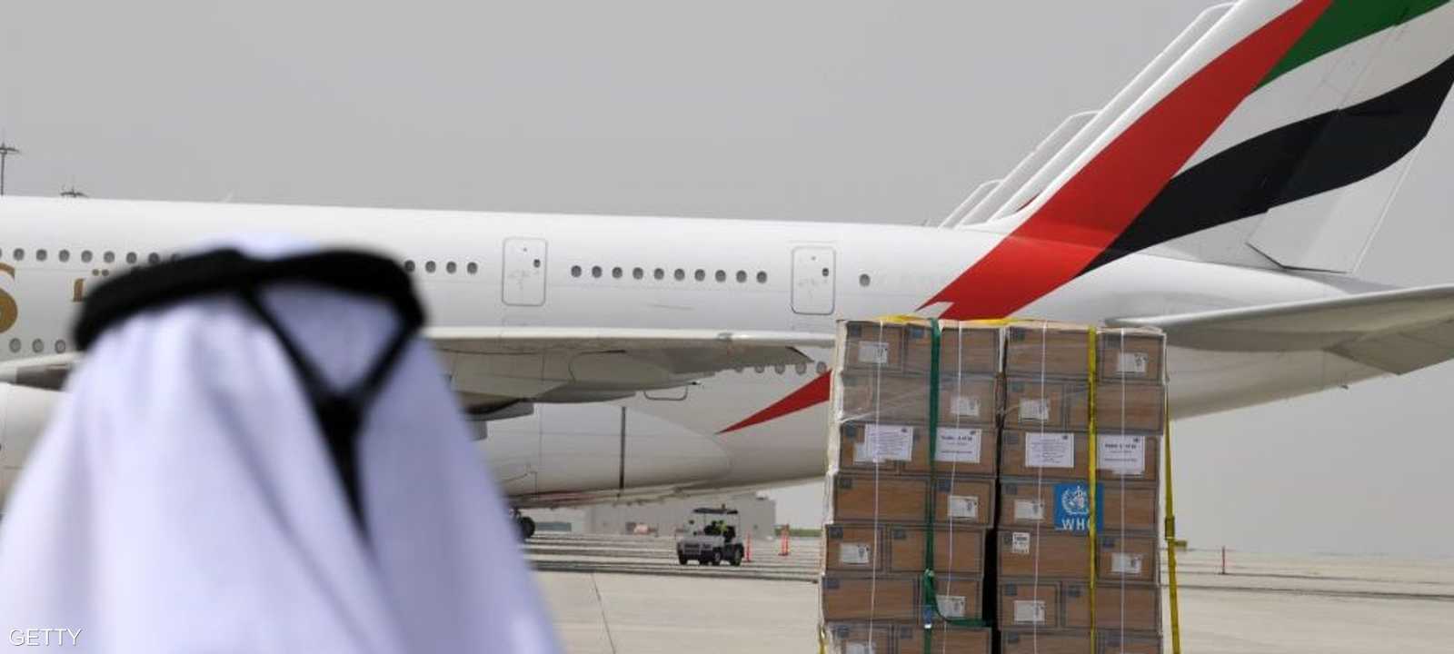 أرسلت الإمارات أطنان من المساعدات الطبية للعديد من الدول.