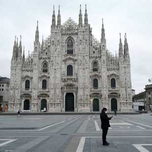 جانب من مدينة ميلانو الإيطالية