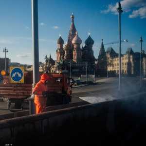 أعمال التعقيم مستمرة في العاصمة الروسية
