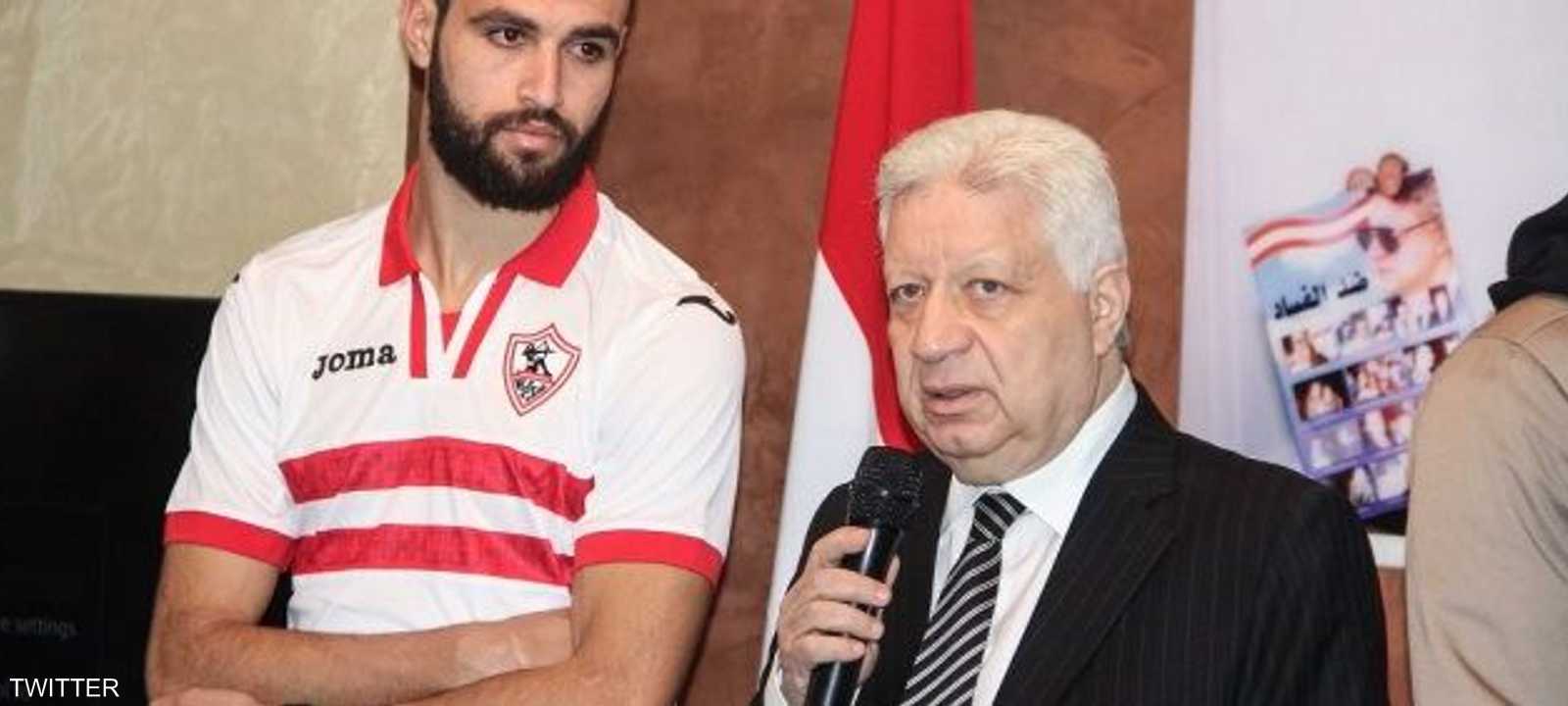 النقاز مع رئيس الزمالك مرتضى منصور