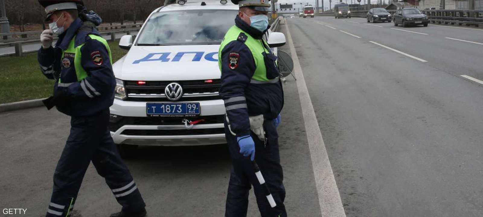 شرطة روسية في مدينة موسكو