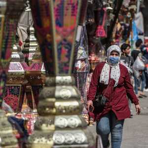 فوانيس رمضان في أحد شوارع القاهرة