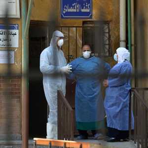 من داخل مستشفى حميات إمبابة في القاهرة.