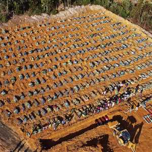 السلطات اضطرت إلى إنشاء مقبرة كورونا جماعية في غابة