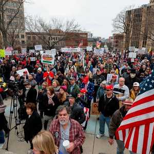 مظاهرات حاشدة في ويسكونسن