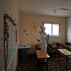 أرشيفية.. تعقيم في مدرسة بتركيا