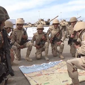 عناصر من القوات المسلحة المصرية في سيناء