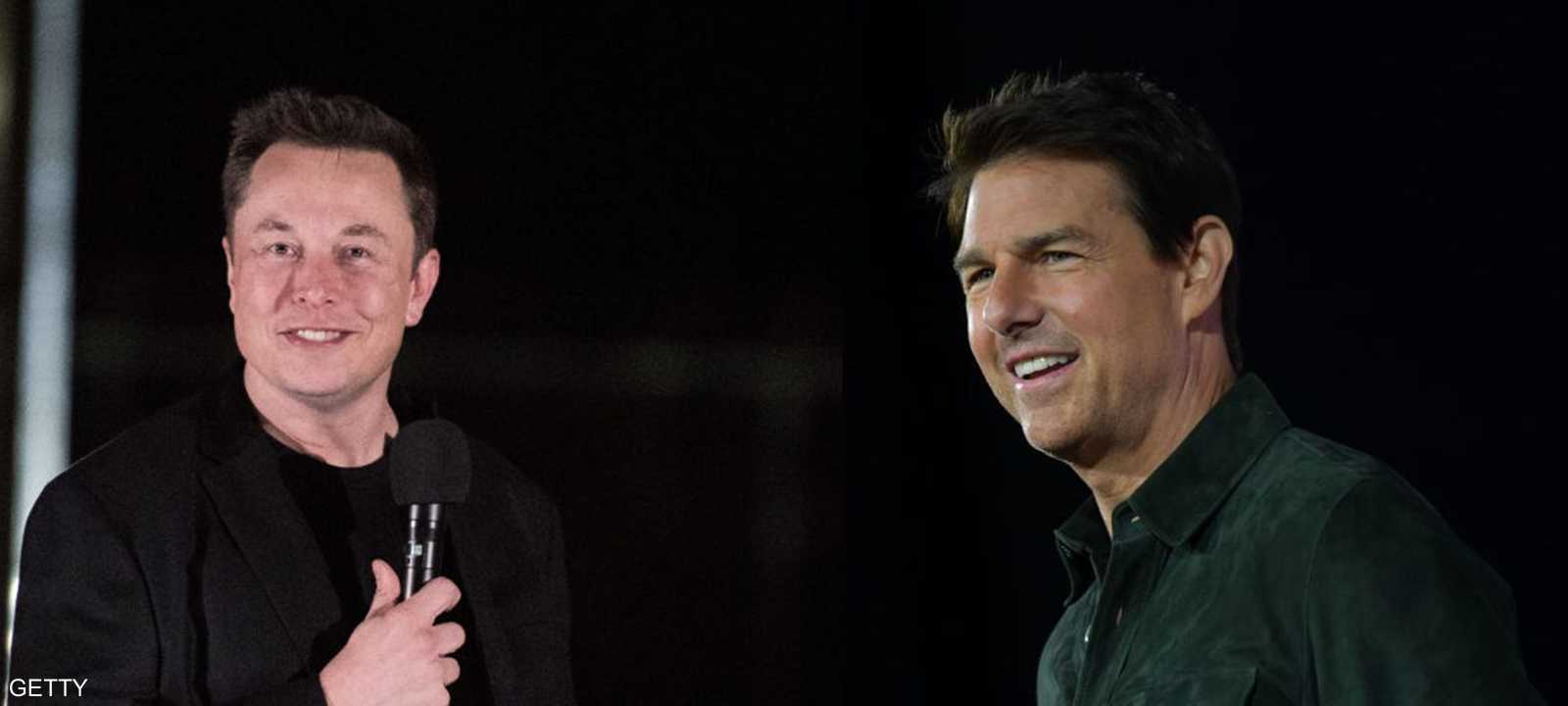 صورة تجميعية لتوم كروز وإيلون ماسك