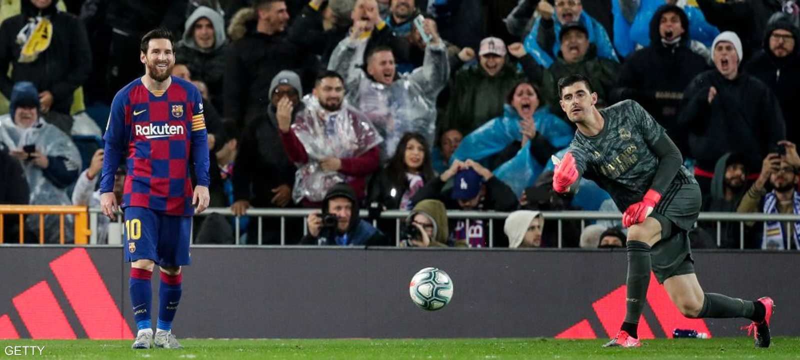 كورتوا أوقف ميسي في "كلاسيكو" 1 مارس