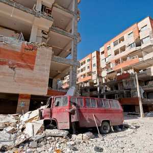 أرشيفية لزلزال مدمر سابق هز إيران