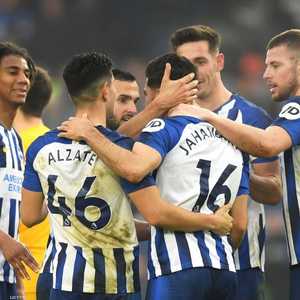 يحتل برايتون المركز 15 بين فرق الدوري الإنجليزي الممتاز.