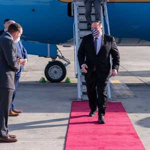 بومبيو لدى وصوله إلى إسرائيل