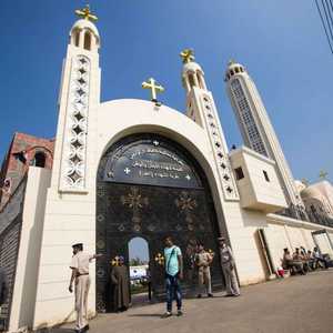 خارج كنيسة بمحافظة المنيا - أرشيفية