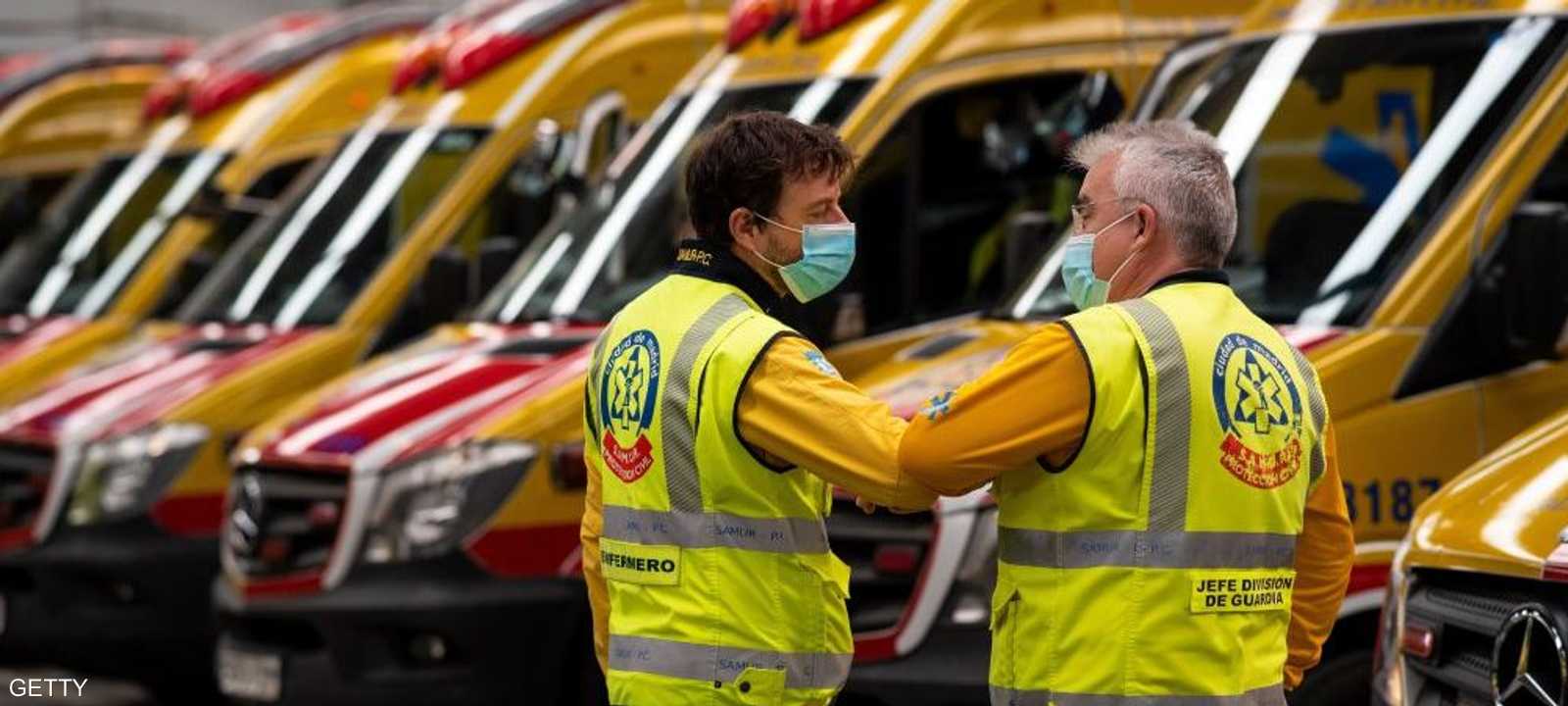 في ذروة الوباء، سجلت إسبانيا 950 وفاة يوميا بداية أبريل