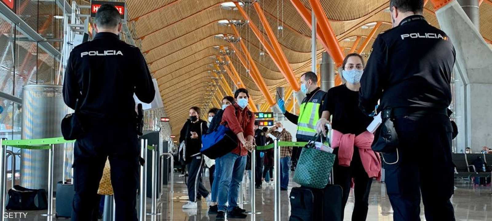 مطار إسباني في زمن كورونا