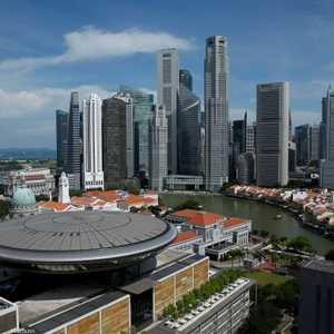 مشهد لمبنى المحكمة العليا في سنغافورة - أرشيف