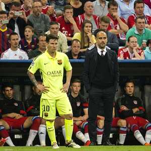 غوارديولا وميسي في  2015