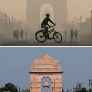 أثر الإغلاق على جودة الهواء في العاصمة الهندية