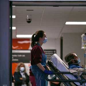 مريض بكوفيد-19 في مستشفى بشمال لندن. أرشيف