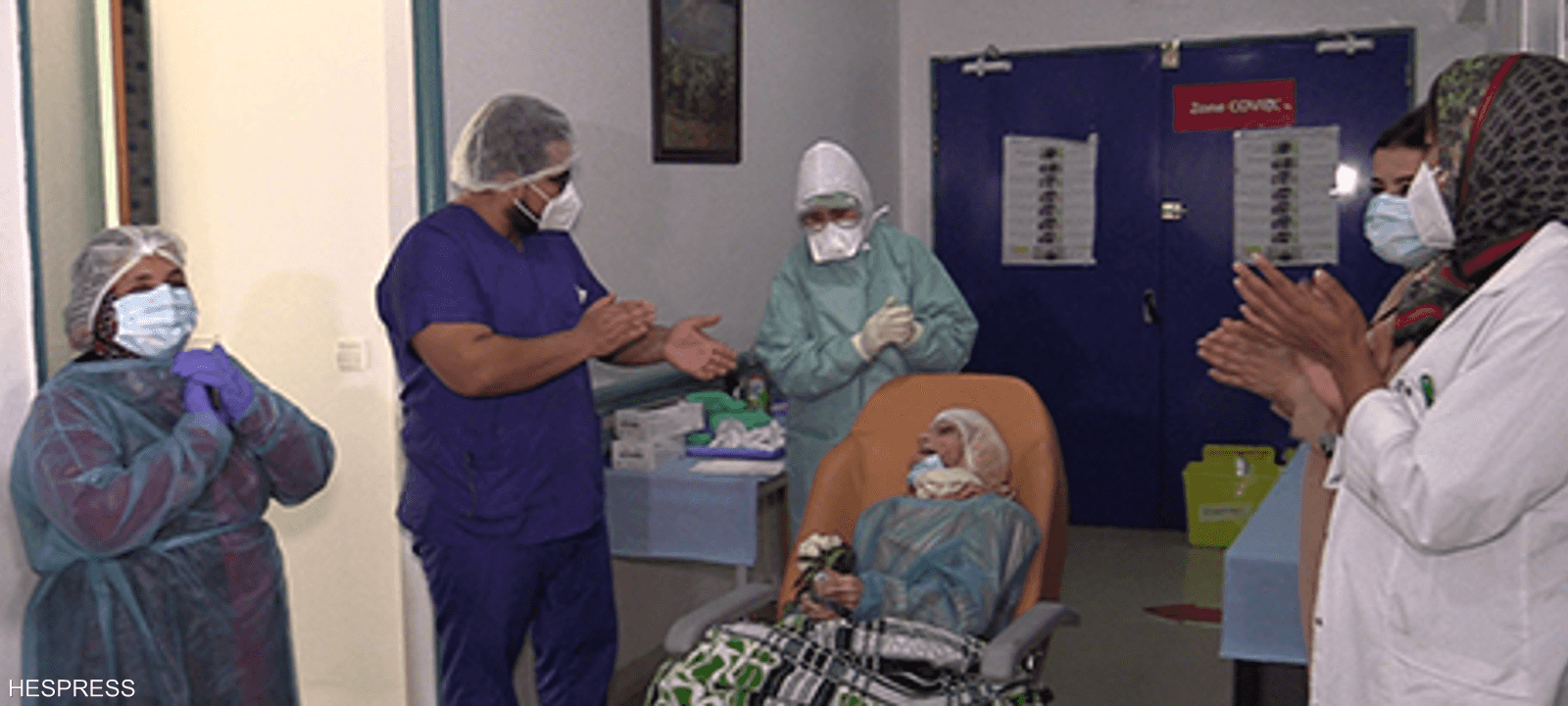 عجوز مغربية شفيت من فيروس كورونا