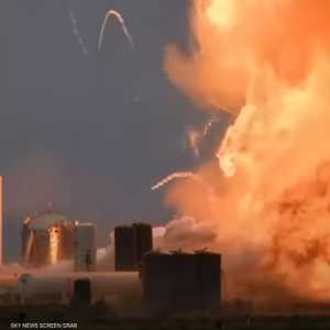 بعد لحظات من بدء التجارب انفجر الصاروخ