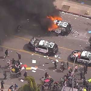 لقطات تكشف حجم التظاهرات وعنفها