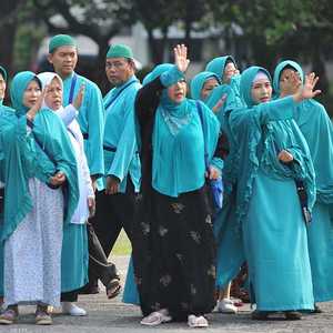 إندونيسيون في طريقهم لأداء فريضة الحج. أرشيف