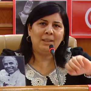 زعيمة الحزب الدستوري الحر في تونس، عبير موسي