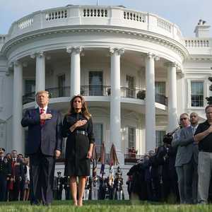 ترامب أمام البيت الأبيض