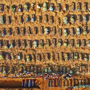 دفن ضحايا كورونا في البرازيل