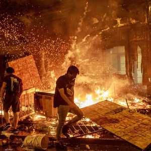 أعمال شغب شهدتها المدينة بعد مقتل فلويد